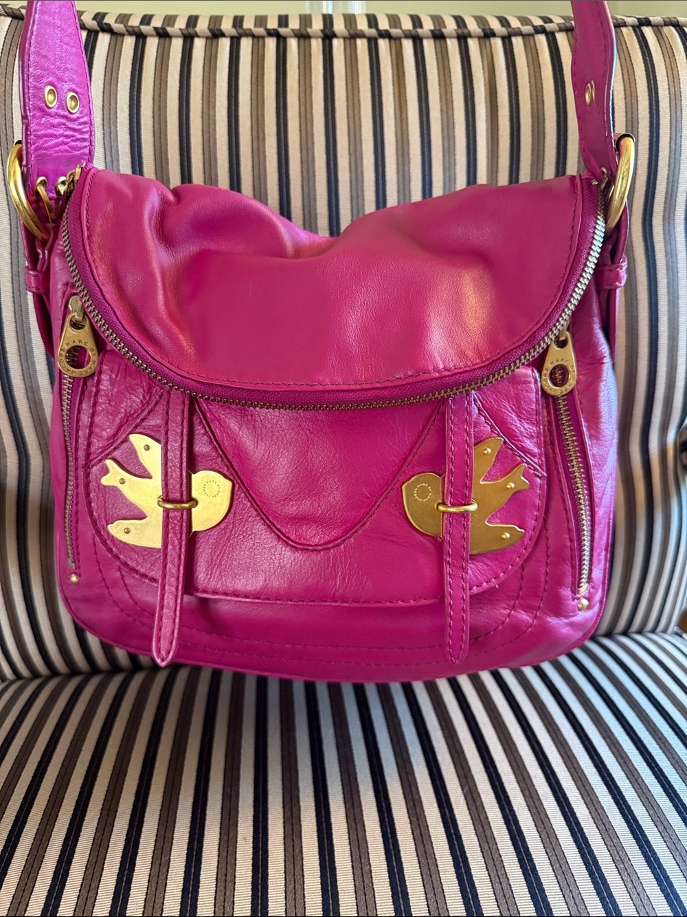 Vintage Y2K Marc by Marc Jacobs Petal to the Metal Natasha/Sasha Magenta fuchsia